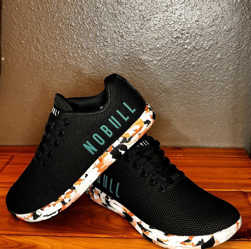 NOBULL Project Trainer Wild Jewel Green Multi Color Sole W6.5 Athletic Sneaker